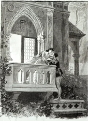 Szene aus dem zweiten Akt von Romeo und Julia, aufgeführt im Théâtre National de l